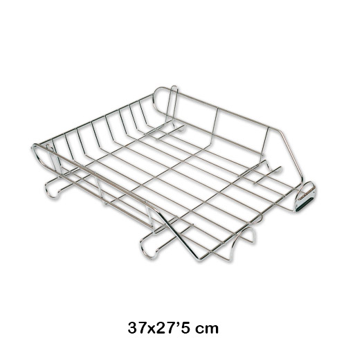 bandeja individual rejilla cromada