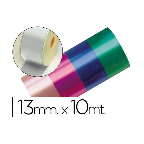rollo cinta regalo plata de 13x10mt