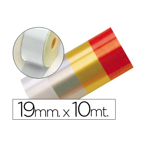 rollo cinta regalo blamca de 19x10mt