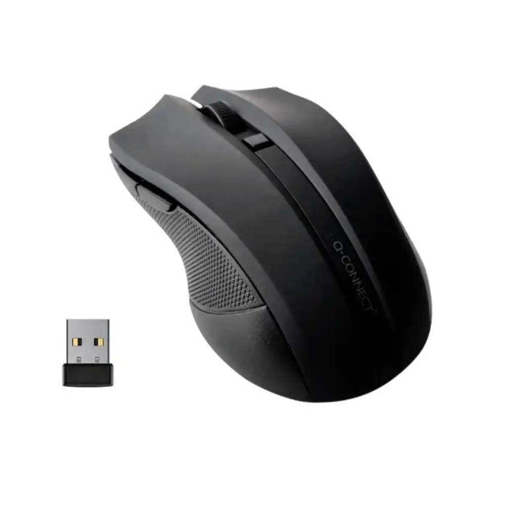 raton optico 3 botones negro q-connect