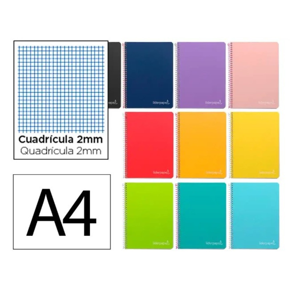 libreta folio t/dura 80h 90gr milimetrad