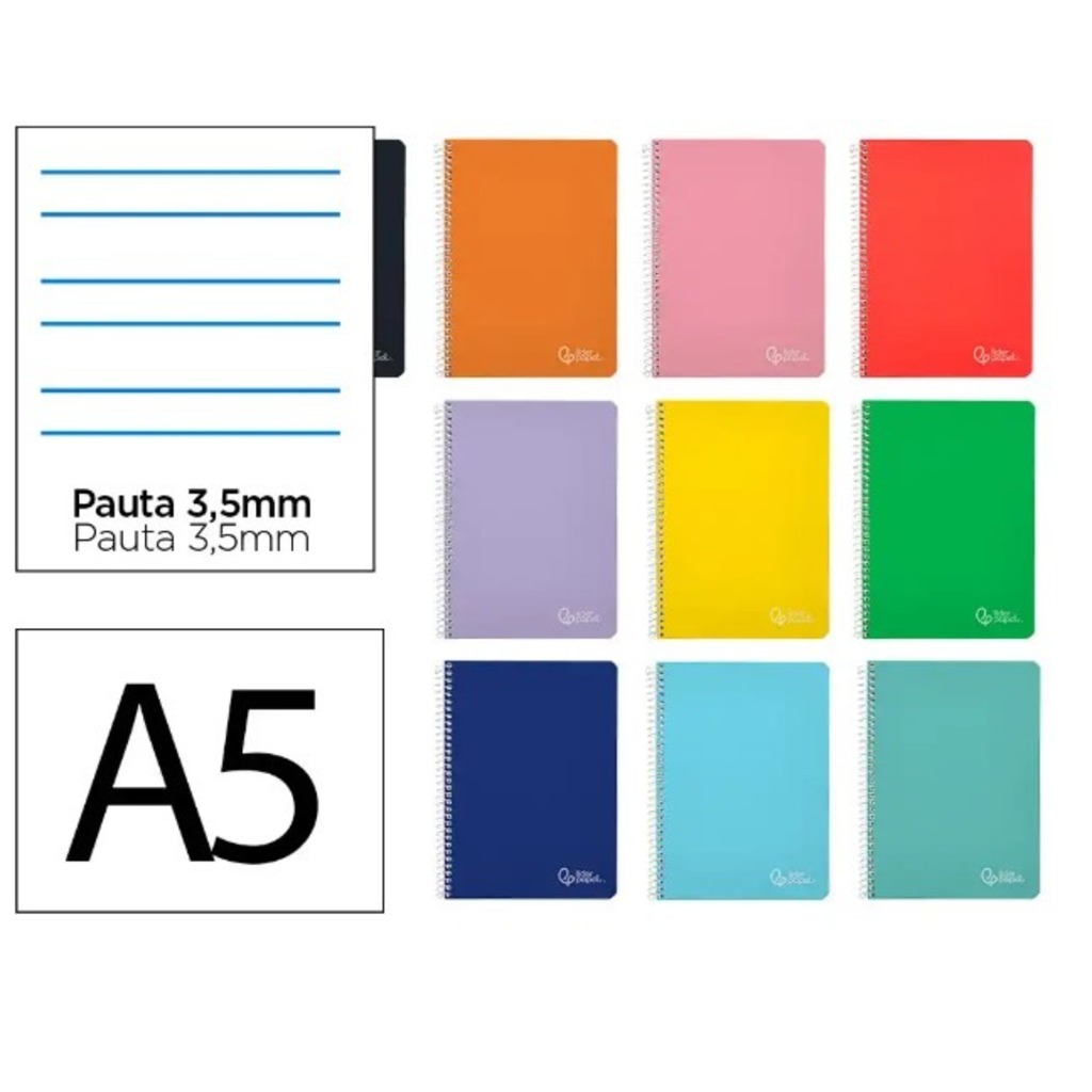 libreta t.a5 t/dura 80h 75gr pauta 3'5mm