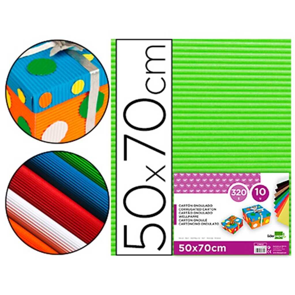 cartro ondulat 50x70cm verd clar