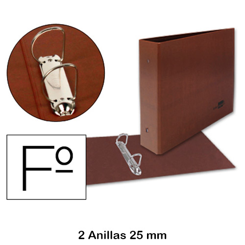 carpeta cuero folio apaisado 2an 25mm