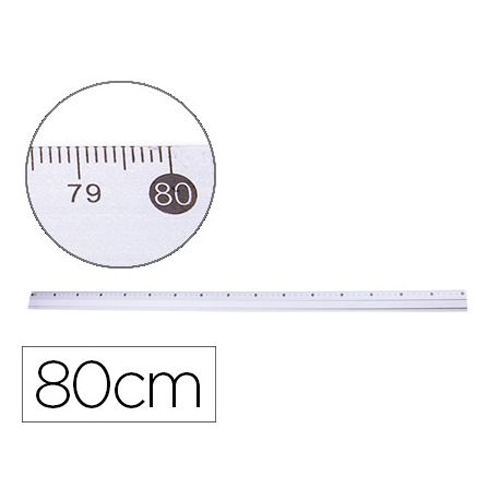 regla metalica 80cm