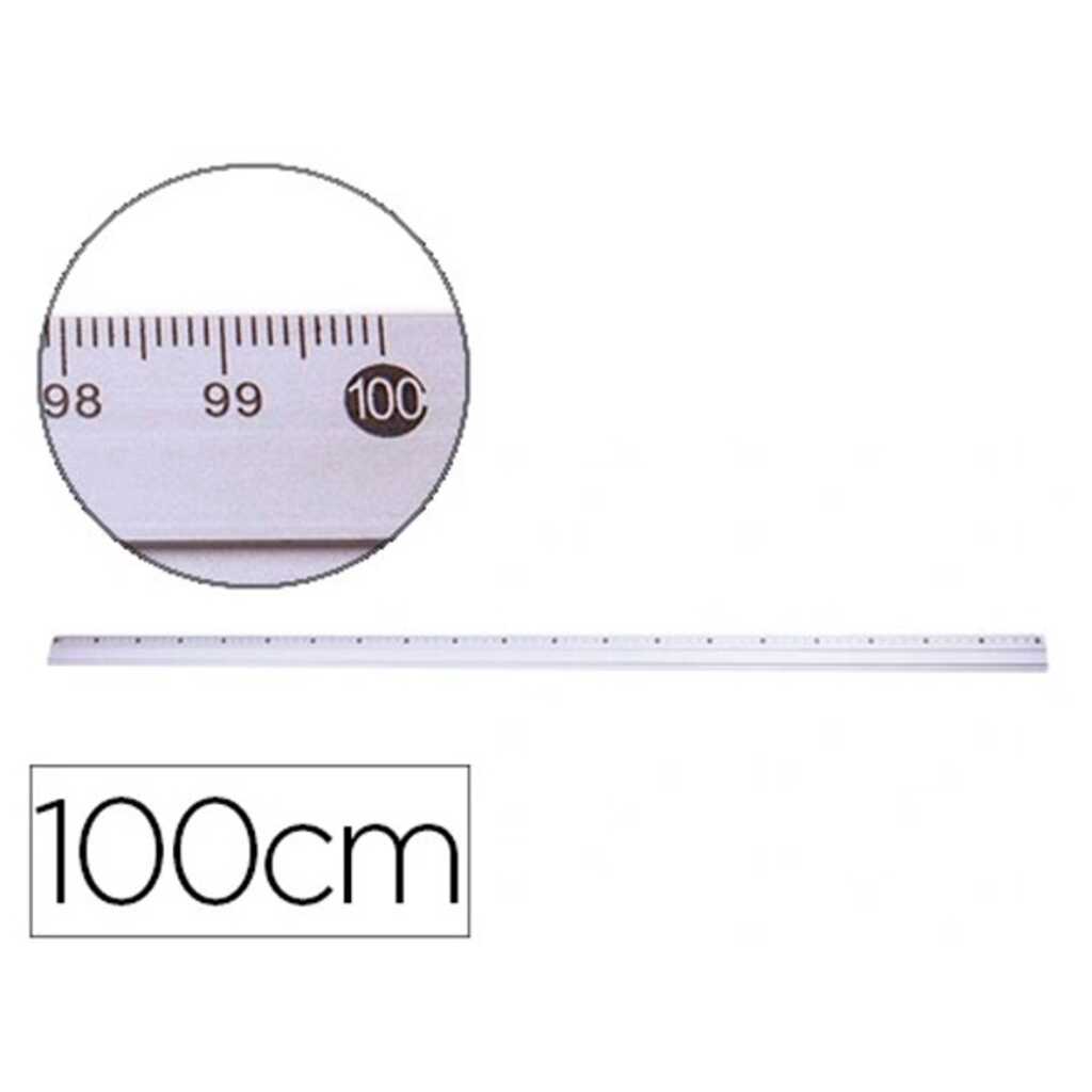 regla metalica 100cm