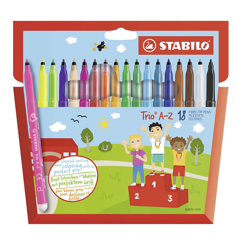 caja 18 rotuladores punta fina stabilo