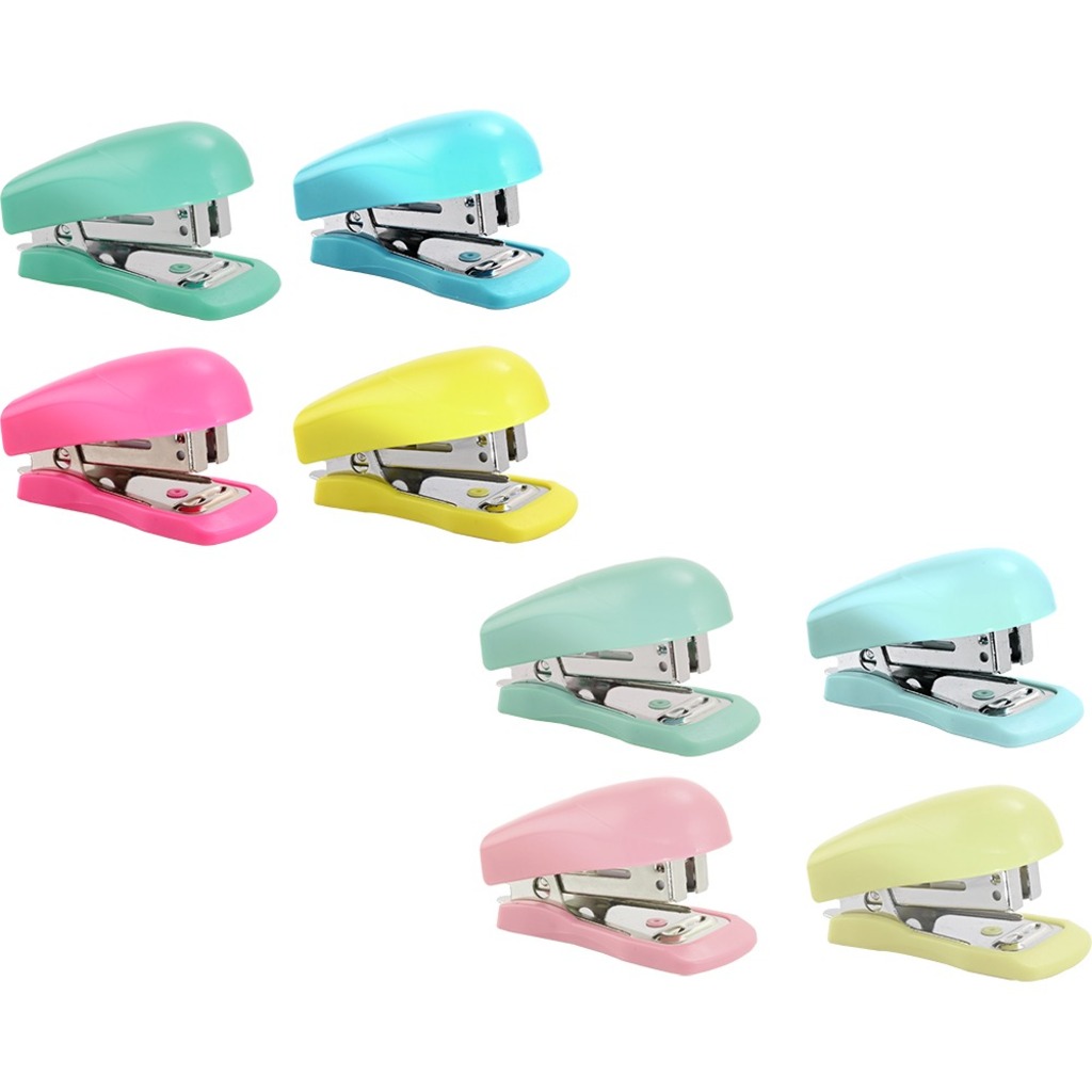 grapadora mini 12h /80g colores soft