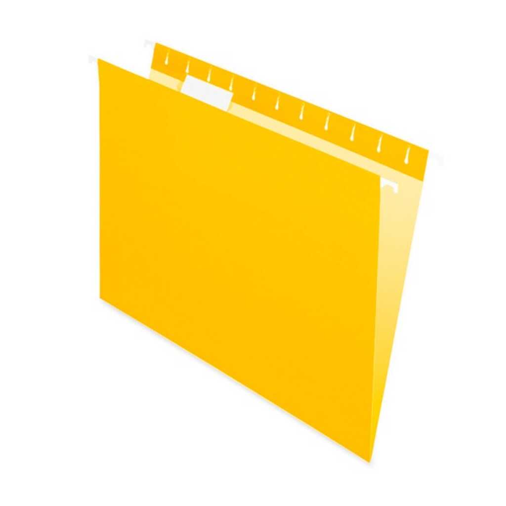 pack 10 carpetas colgantes a4 amarillo