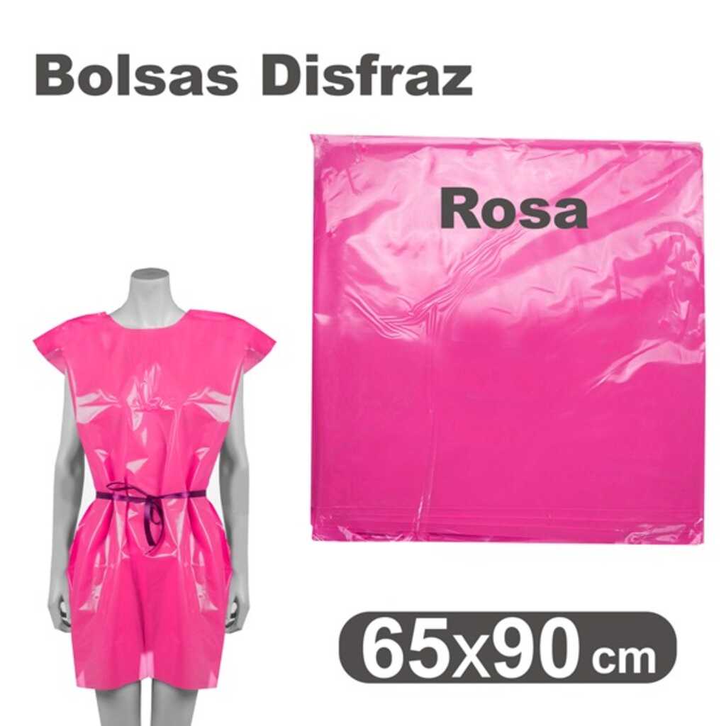 bossa plastic disfressa 65x90m rosa