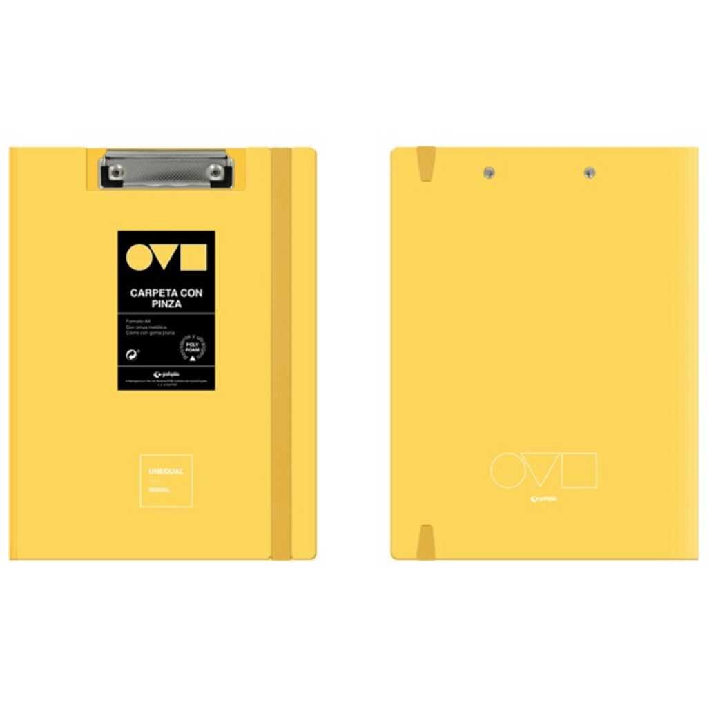 carpeta c/pinza foam a4 azul pastel