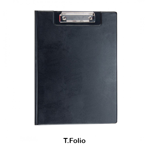 carpeta miniclip lateral folio negro