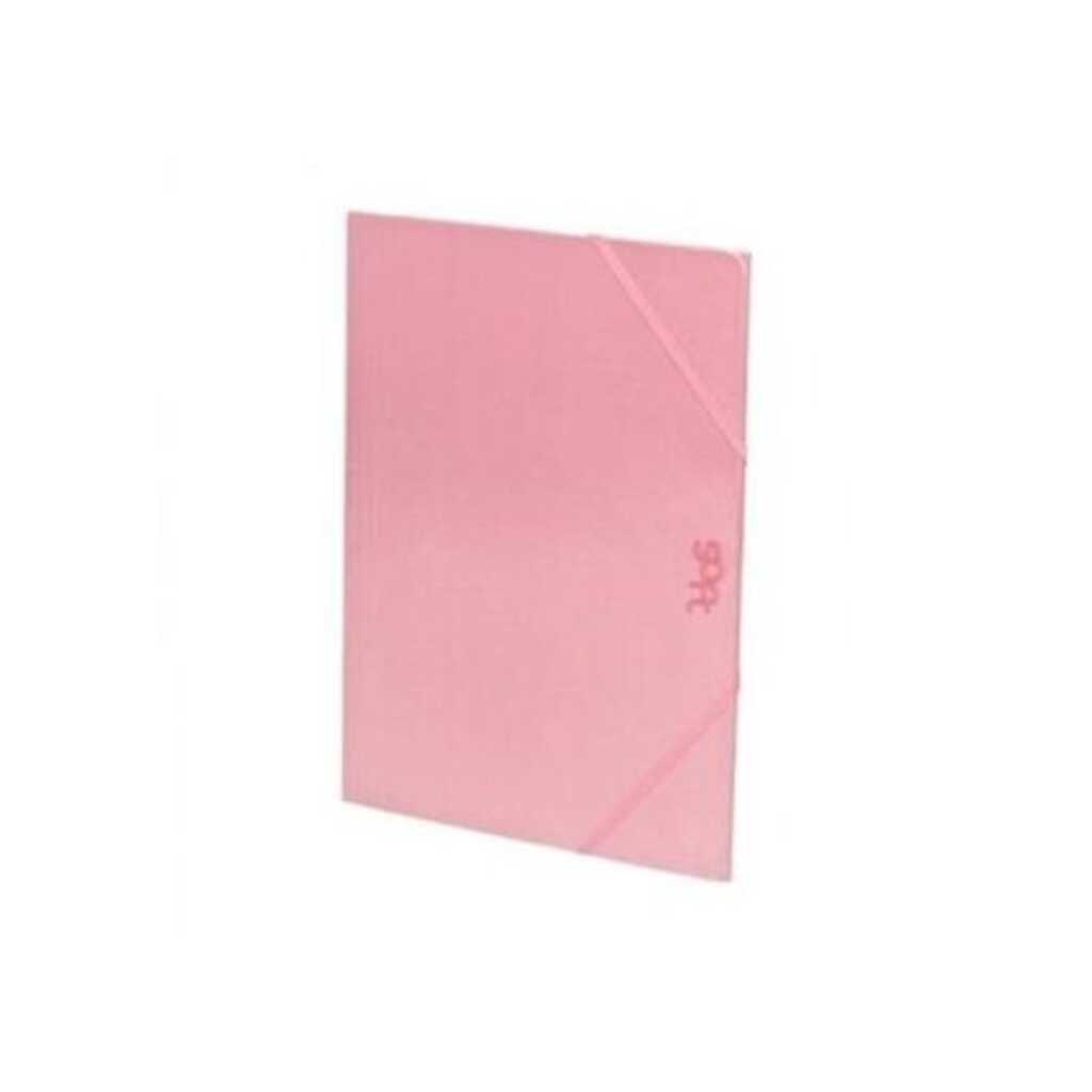 carpeta plastico folio c/solapas fucsia