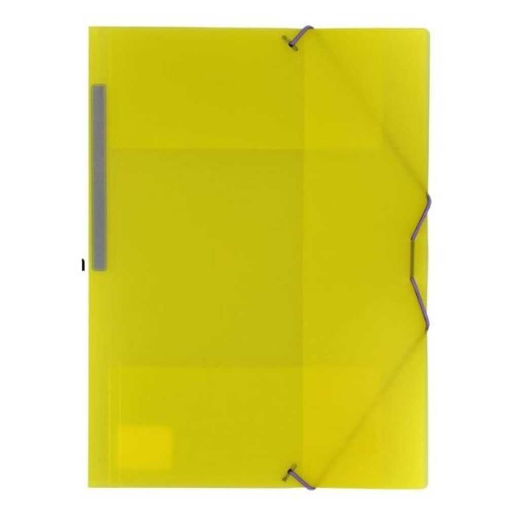 carpeta plastico folio c/solapas amarill