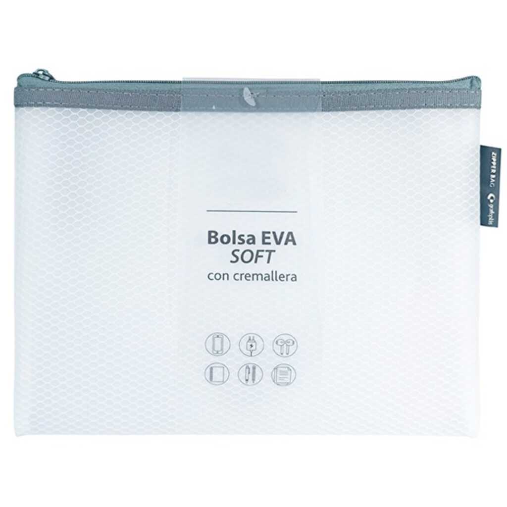 bolsa zipper grafoplas eva mate a4 blanc