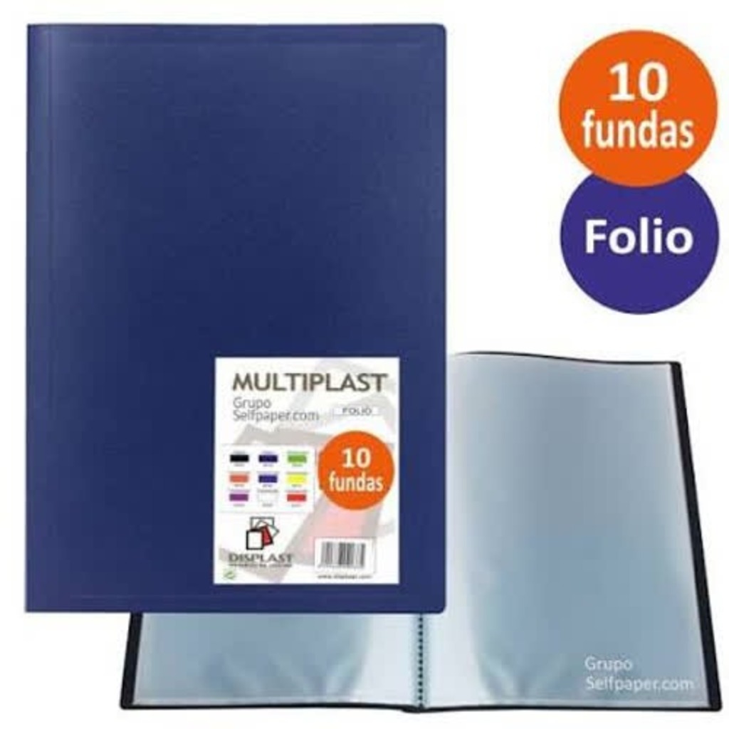 bolsa 10f. pp folio 16t extra ind.azul