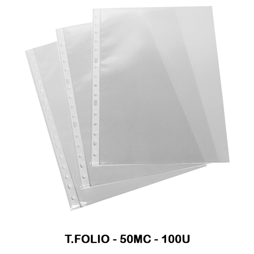 caja 100 fundas folio 50mic multitaladro