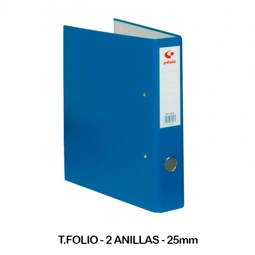 carpeta grafoplast folio 2an. 25mm azul