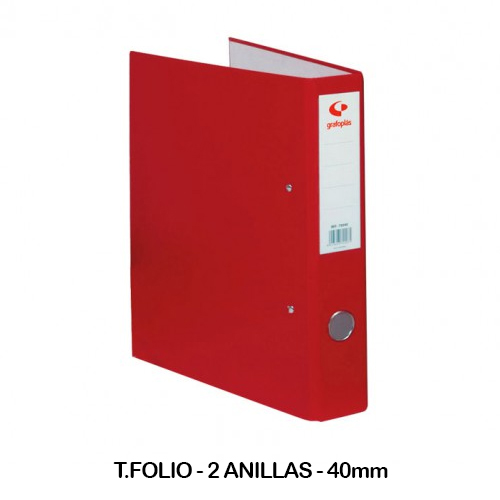 carpeta grafoplast folio 2an. 40mm rojo