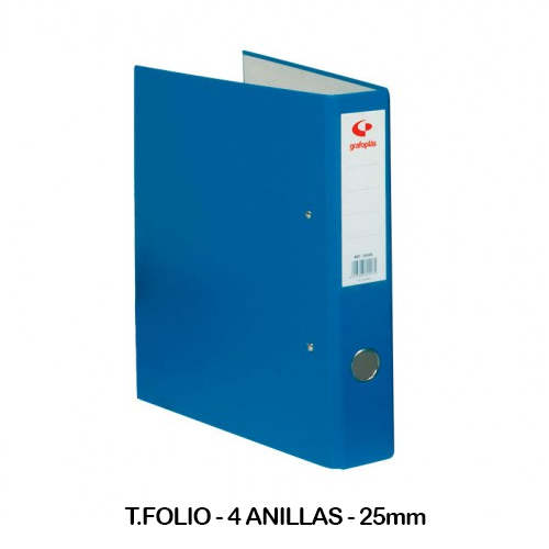 carpeta grafoplast folio 4an.25mm azul