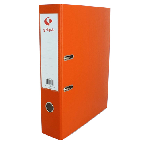 archivador folio 2 anillas 45mm naranja