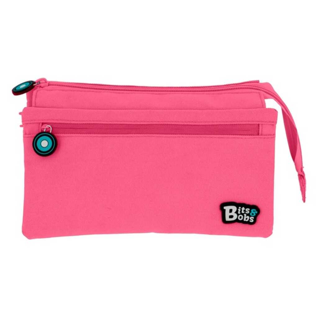 estuche caudruple bits&bots rosa