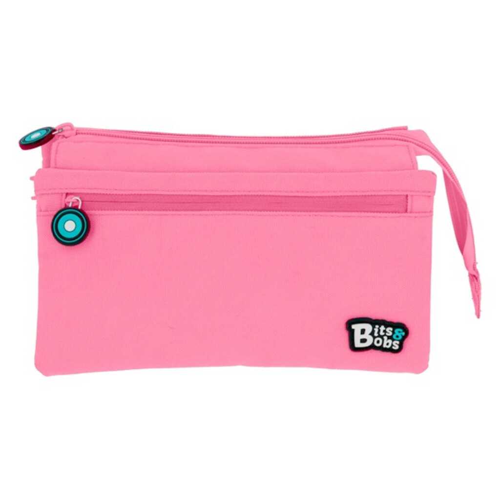 estuche caudruple bits&bots rosa soft