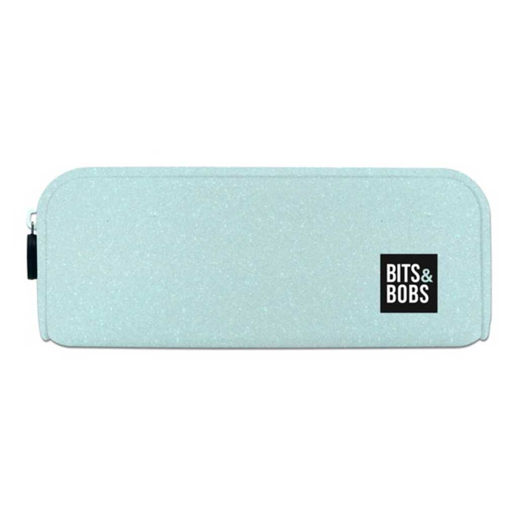 estuche silicona azul glitter b&b  estuche silicona azul glitter b&b
