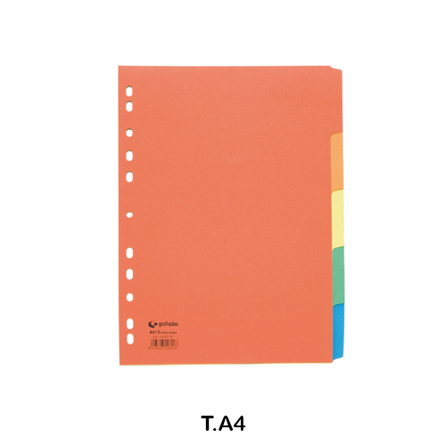 juego 10 separadores a4 pp multi-taladro