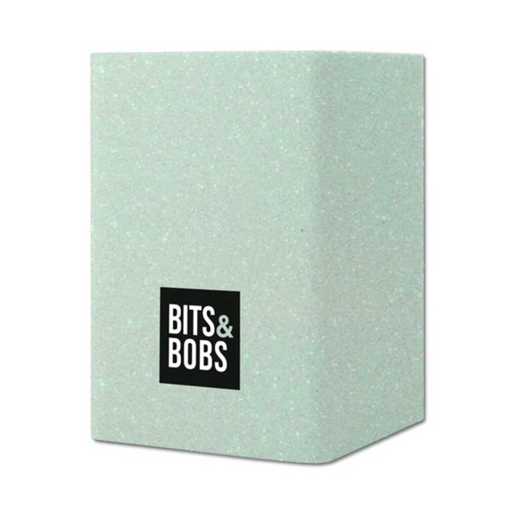 cubilete silicona bits&bob glitter verde