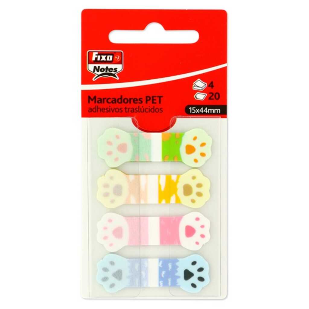 pack popup 4marcador 20h 15x44mm huellas