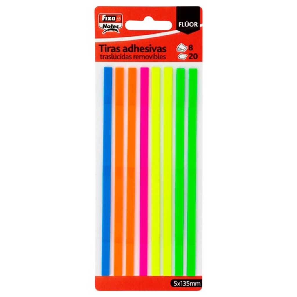 pack 8 tiras adh fluor 20h 5x135mm fixo