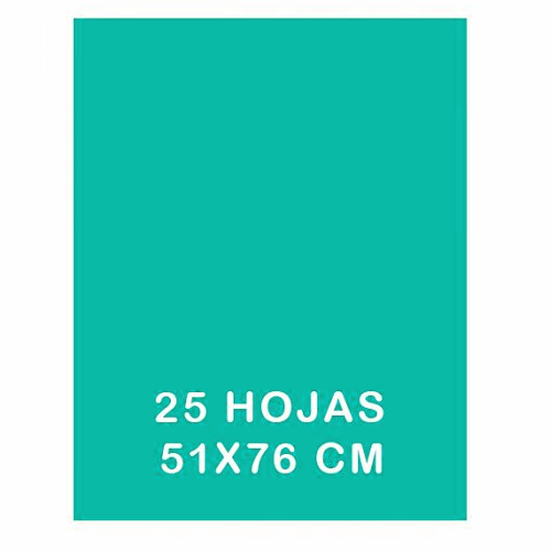 paq 25f paper seda 50x75cm blau turquesa