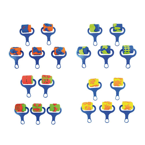 pack 5 rodillos goma eva naturaleza