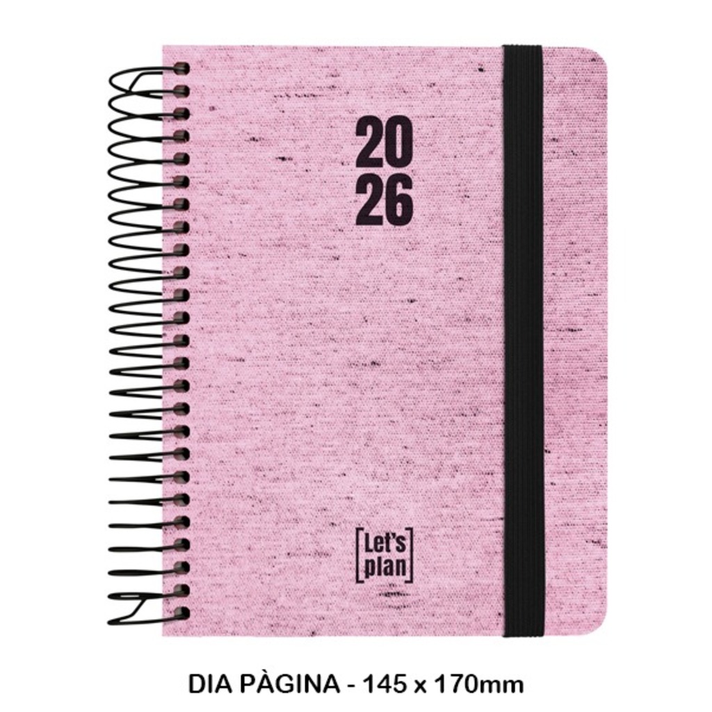 agenda 26 d/p a6 ecojeans rosa