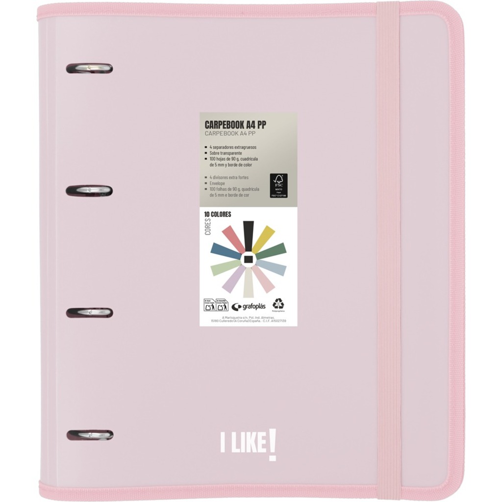 carpebook pp a4 like3 rosa soft