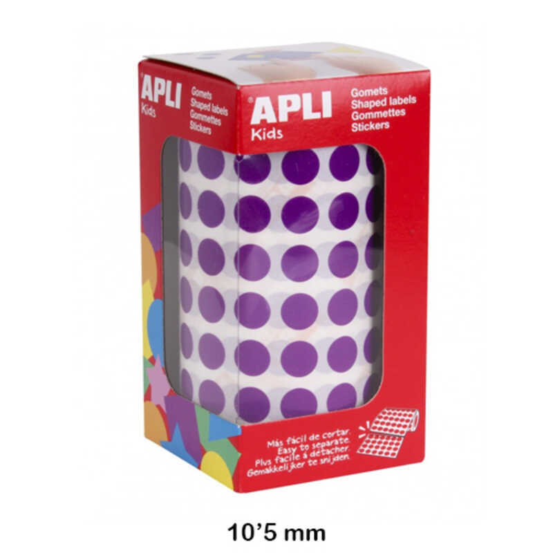 rollo gomets redondo 10'5mm lila