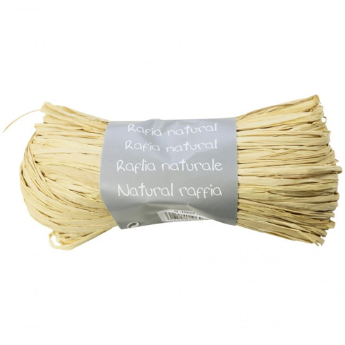 madeja de rafia natural 50gr. marfil