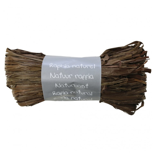 madeja de rafia natural 50gr. chocolate