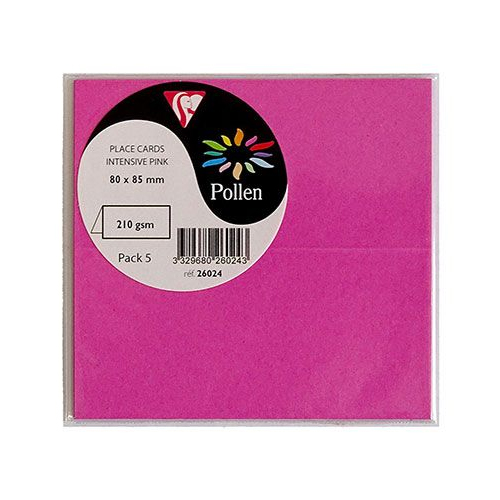 paq.5 tarjetas marca sitio 80x85 fucsia