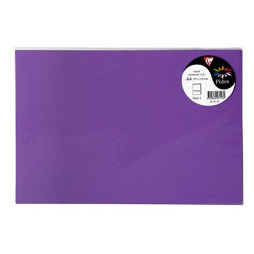 paq.5 hojas papel a4 120gr violeta
