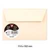 pack 5 sobres 114x162mm c6 120gr crema