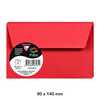 pack 5 sobres 90x140mm 120gr rojo