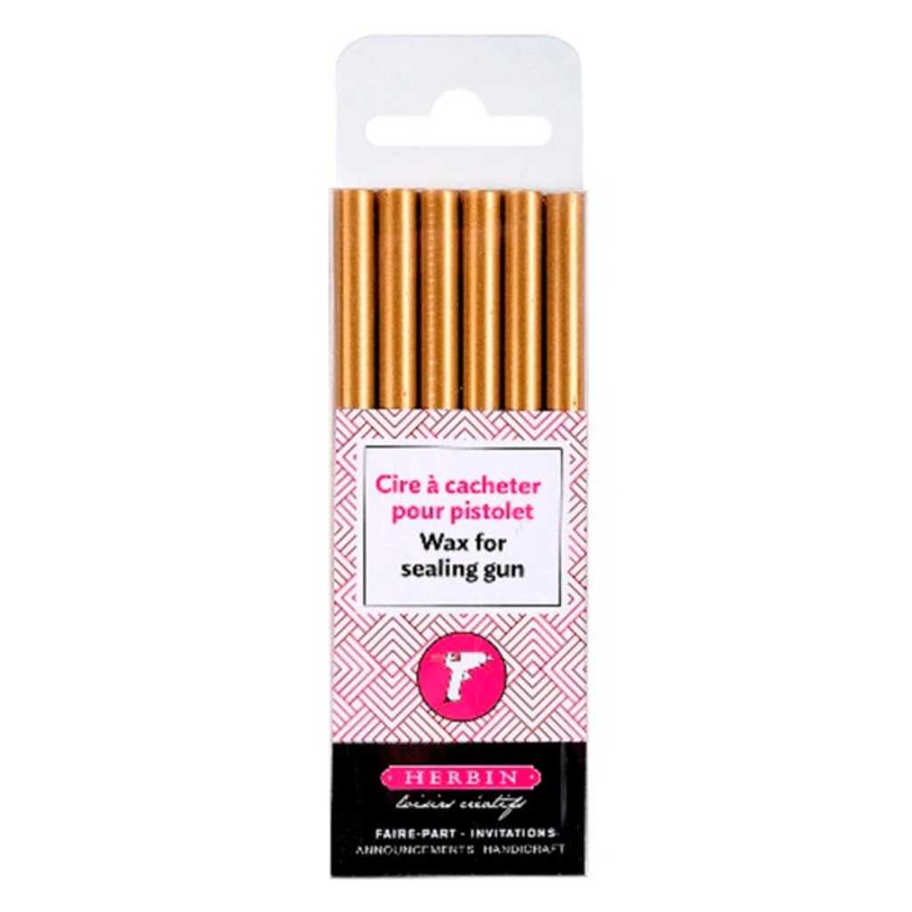 paq. 6 barras lacre dorado