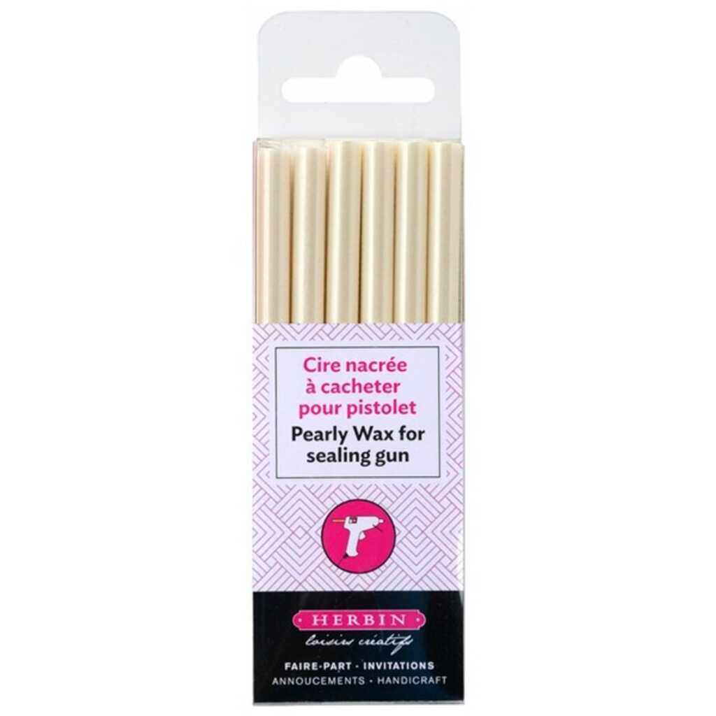 paq. 6 barras lacre nacar marfil