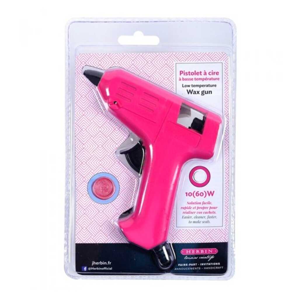 pistoleta para lacrar rosa fucsia