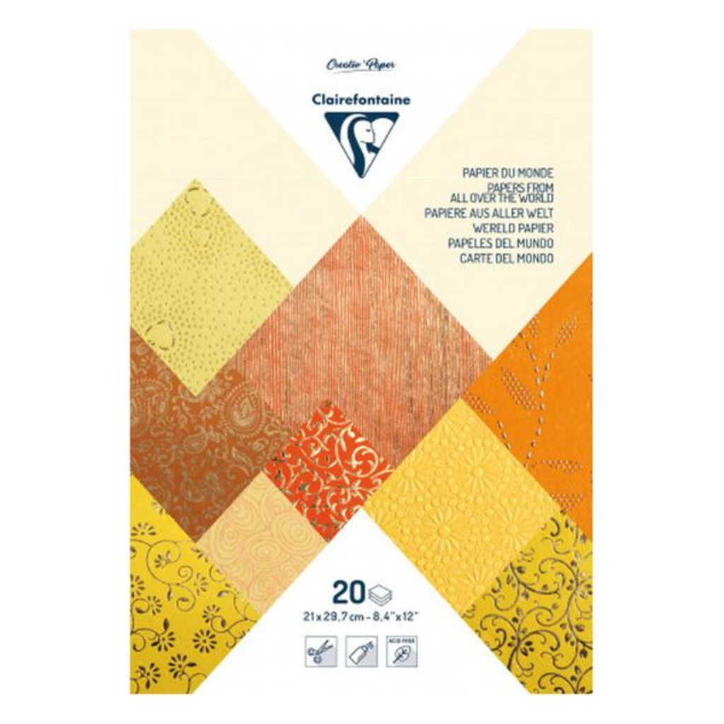 bloc 20h a4 papeles del mundo