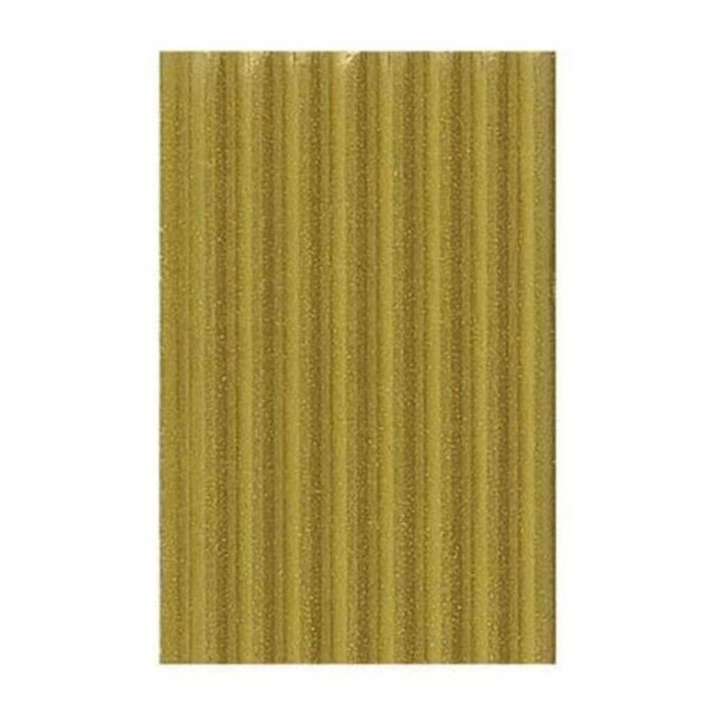 rollo carton ondulado 50x70 cm. dorado