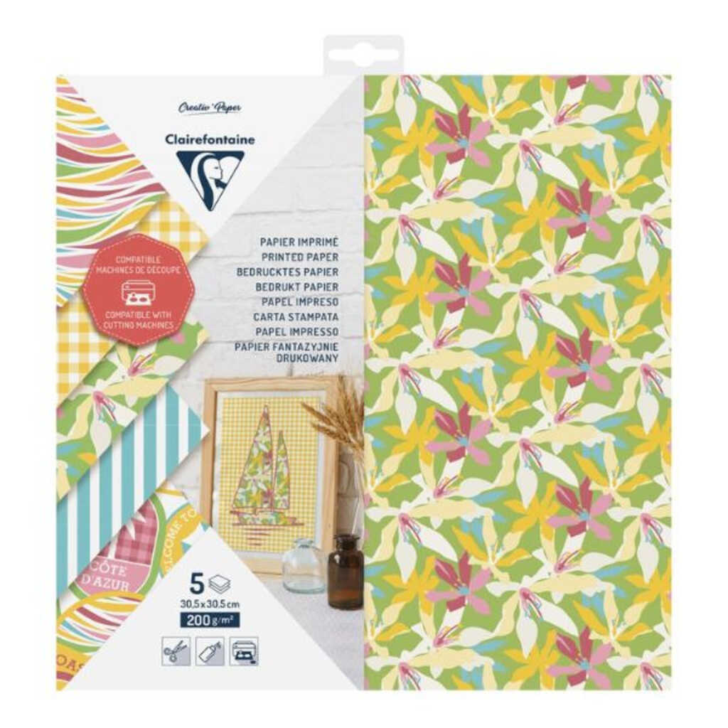 paq.5h papel impreso 30'5x30'5 200gr