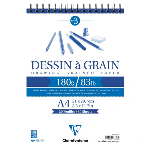 bloc dibujo espiral 30h 180g 210x297